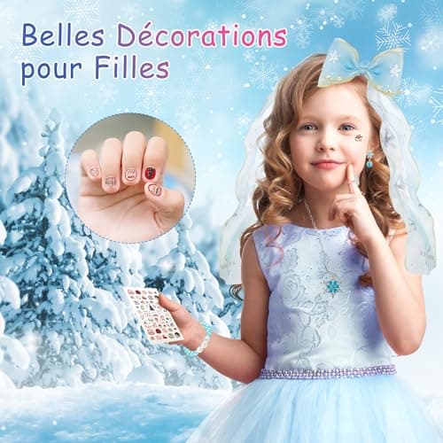 Calendrier de l'Avent Fille 2024, Calendrier de Compte à Rebours de Noël de 24 Jours avec Accessoires de Cheveux de Princesse pour Enfant, Cadeau de Noël pour Filles