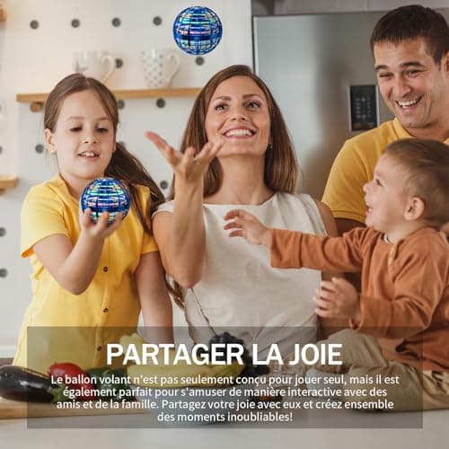 Ivtivfu Boule Volante (Bleu) Flying Orb Ball Fly UFO Boule Magique Spinner Boomerang Jouet extérieurs pour Garçon et Fille Enfant Cadeau pour Les 6 7 8 9 10 12 Ans