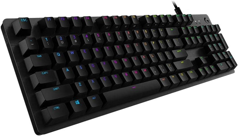 Logitech G512 Clavier Gamer Mécanique | RGB LIGHTSYNC, Switchs GX Brown, Aluminium 5052, Touches de Fonction, Relais USB, Français AZERTY - Noir