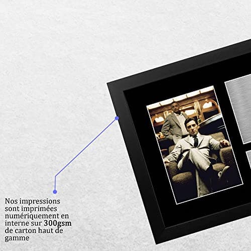 HWC Trading FR A4 Al Pacino The Godfather Cadeaux Imprimé Signé Autographe Photo pour les fans de cinéma - A4 Encadré