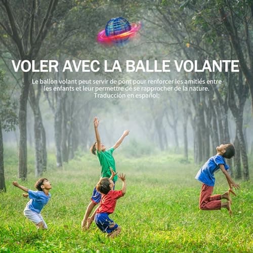 Ivtivfu Boule Volante (Bleu) Flying Orb Ball Fly UFO Boule Magique Spinner Boomerang Jouet extérieurs pour Garçon et Fille Enfant Cadeau pour Les 6 7 8 9 10 12 Ans