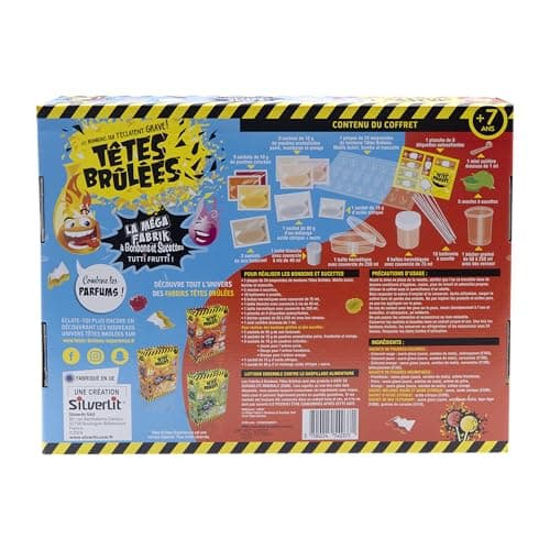 Silverlit - Têtes Brulées - La Mega fabrik à Bonbons Tutti Frutti - Fabriqué en France - Veggie - Crée ta Propre variété de Bonbons ! - Aromes et colorants 100% naturels - 54037