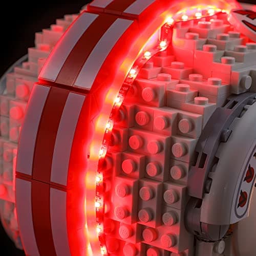 BRIKSMAX Kit d’éclairage à LED pour Lego Le Casque Red Five de Luke Skywalker - Compatible with Lego 75327 Blocs de Construction Modèle- Pas inclure l’Ensemble Lego