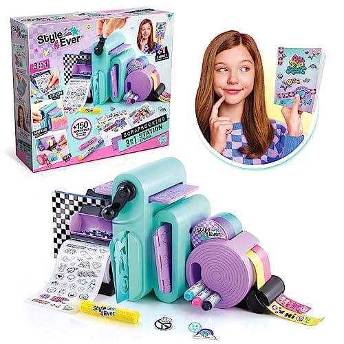 Canal Toys - Studio de Scrapbooking 3 en 1 - Carnet à Personnaliser - Kit Atelier Loisir Créatif Enfant - 150+ Accessoires DIY - Cadeau Fille - Dès 6 Ans - OFG 275