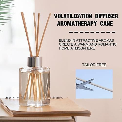LYQNIHOB Bâtonnets diffuseurs de parfum, pack de 80 - en fibres de coton pour une diffusion longue durée - idéal pour la cuisine, le bain et le salon