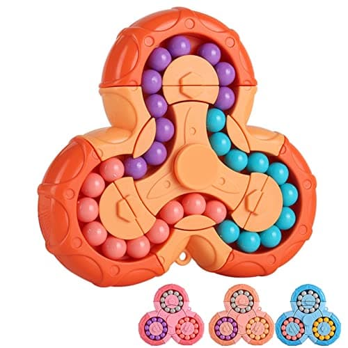 SUOXU Magic Bean Cube rotatif – Puzzle créatif à main, jouet éducatif de décompression, cadeau pour les enfants à partir de 3 ans, Pâques, Noël, anniversaire, Nouvel An