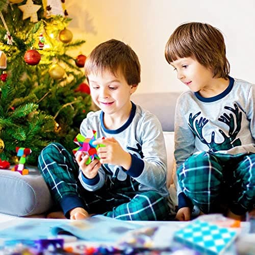 EACHHAHA Serpent Magique Puzzle de Serpent 48 Blocs-Magic Snake Cube-Cube de Serpent Magique-Faveurs de Fête d'anniversaire pour Enfants(Multicolor*1)