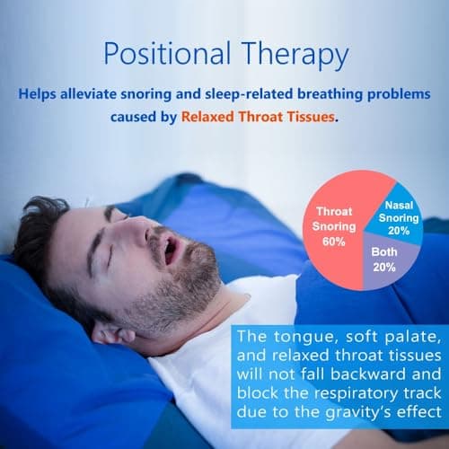 WoodyKnows Sac à Dos pour Sommeil latéral, Nouveau modèle pour Maintenir la Position de Sommeil latérale│Appareil de thérapie du Sommeil latéral│Solution d'aide Anti-ronflement (Petit)