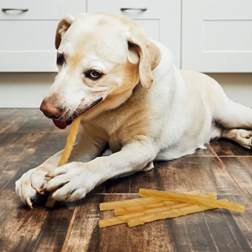 Nobleza - Friandises pour Chien, 120 Pièces bâtonnets à mâcher Chien, 125mm x 10mm, Stick Dentaire, Riche en protéines, pauvre en matières Grasses, 6 sachets de 20 Sticks
