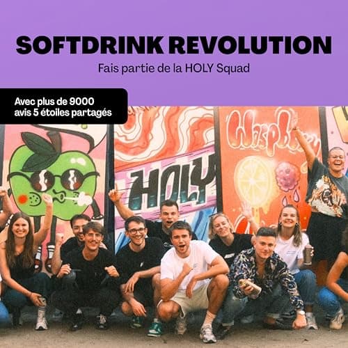 HOLY Energy Gaming Booster 'Fruity Frog' à la mangue, au fruit de la passion & à l'ananas en poudre| 50 portions avec NewCaff & extrait de thé vert | Vegan avec arômes de fruits 100% naturels
