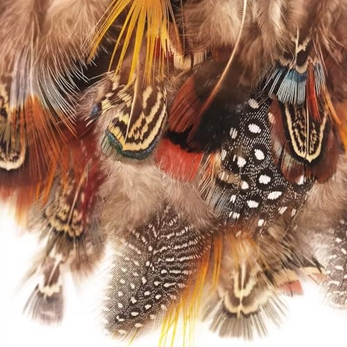 LURNODY 50 Pièces Plumes D'Artisanat Plume Decoration Plumes de Dinde Naturelles Plumes de Bricolage, pour Les Projets de Bricolage, Les Décorations de Vacances,DéCoration d'halloween