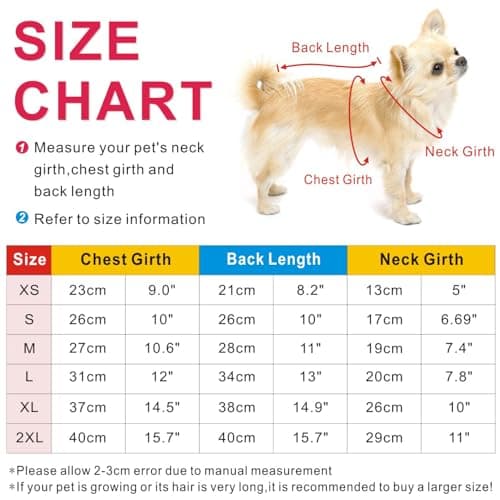 Idepet Chien Pet Pull, Hiver Chaud Chien Chat Cavaliers Vêtements, Confortable Manteau pour Animaux De Compagnie Costume Chiot Jumper Chaton Pull Vêtements pour Petits Chiens Moyens Grands Chats