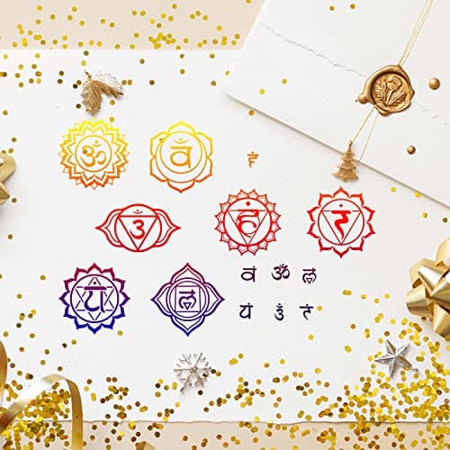 craspire Yoga Clear Stamps Mandala Yoga Om Symboles Transparent Silic1 Tampon Tampon en Caoutchouc pour Scrapbooking Anniversaire Album Photo Thanksgiving Card Making 4.3 x 6.3 x 0.1 Pouces
