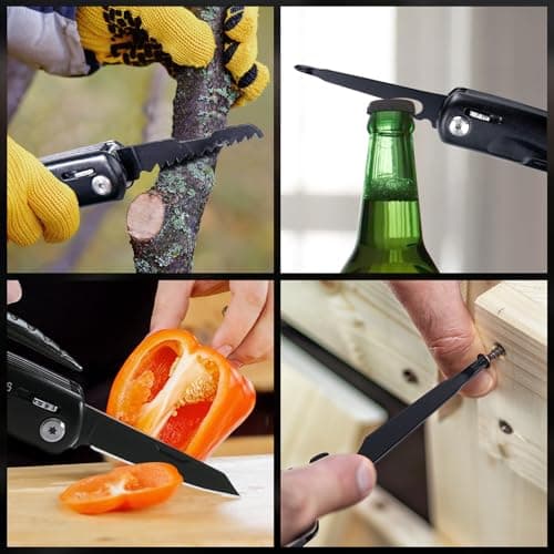 Hinshark Cadeau Homme, 12 en 1 Outil Multifonction, Idee Cadeau Homme Original Utile, Cadeau Anniversaire Homme, Cadeau Papa, Gadget Insolite Utile, Cadeau Fete des Peres Original, Cadeau Homme Noel