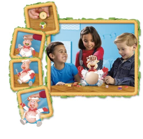 CUISTO DINGO - Jeu de Société pour Enfants - Amusez-vous à Nourrir le Cochon sans Faire Exploser son Ventre - Jeu Rigolo dès 4 Ans - Jouez en Famille ou entre Amis - 2 à 4 joueurs - 15 Min