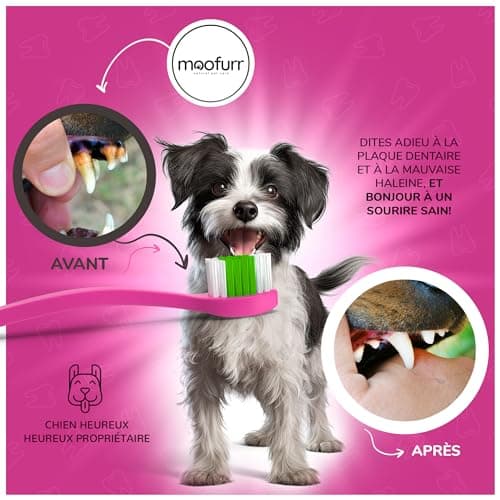 Moofurr Dentifrice Chien 75ml - Naturel Detartrage Dentaire Chien I anti Tartre I Dentifrice contre la Mauvaise Haleine Chien - Gel I Dentaire Chien avec Magnolia I sans saveur
