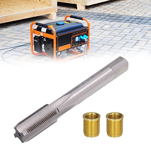 Outil de Réparation de Filetage de Bougie D'allumage, Boulon M12x1,25 et Robinet M14x1,25 Kit de Réparation de Trou Fileté de Bougie D'allumage de Moteur à Essence pour Moteurs à Essence, Générateurs