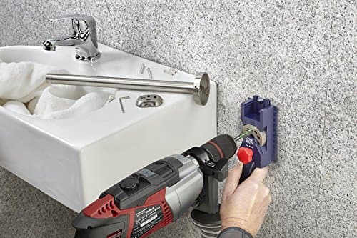 kwb Guide pour chevilles, set complet comprenant une mèche à bois CV et des chevilles à bois, aide au perçage universelle pour les perçages droits de Ø 3 3.3, 4 4.2, 5 6 6.8, 8 10 12 mm