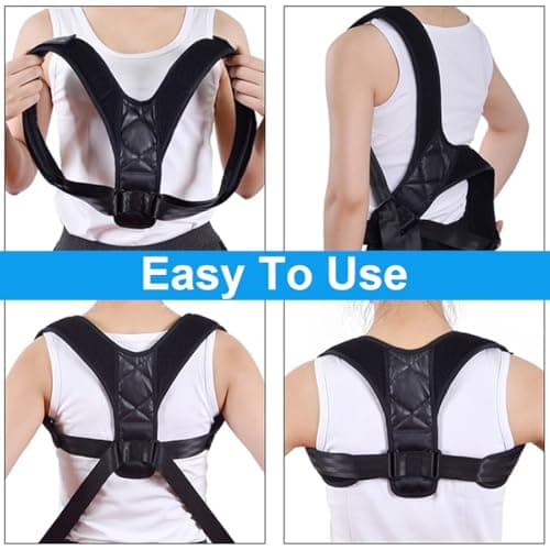 AEIOPRS 1 pcs Correcteur de Posture Respirant Réglable et Efficace Pour une Vie Sans Douleurs Dorsales Idéal pour Hommes et Femmes Redresseur de Dos pour un Maintien Optimal