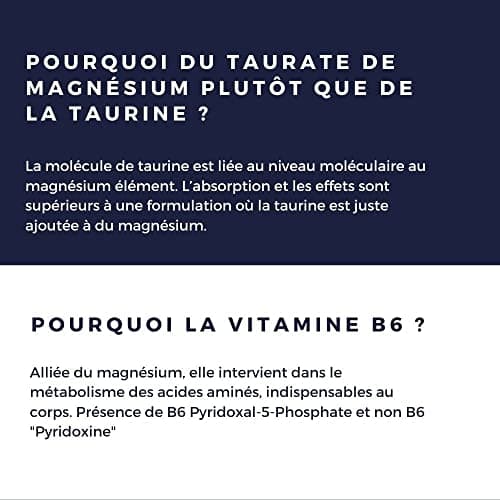 INOLAB SYNERGIE 4 MAGNESIUM 1980mg/jour & B6 | Bisglycinate + Malate + Végétal bio + chélaté Taurine| 300mg Mg pur/jour |Tolérance et Assimilation supérieures au Mg Marin | Qualité Premium