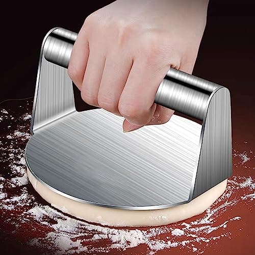YIWONFU Smash Burger Acier Inoxydable 304, 5.5 Pouces Smash Burger Press Antiadhésif 14cm Ronde Presse Hamburger Convient pour Steak, Burger, Viande, Barbecue