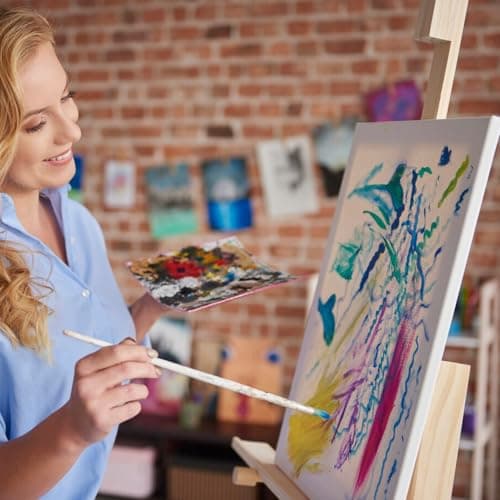 Lot De 5 Toile A Peindre, Encadrement Toile 40x50 Cm, 100% Coton Toile Peinture Grand Format, Toiles De Peinture Acrylique Pour Artistes, Amateurs, DéButants Et Enfants Pour Acrylique, Aquarelle