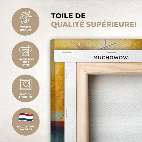 MuchoWow© Impression sur Toile Decoration Murale Peinture 30x20 cm Tableaux Decoratifs Muraux Décoration Chambre Art - Abstrait - Moderne