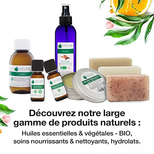 Voshuiles - Huile Essentielle Eucalyptus Citronné Bio 60ml - Parfum Frais - Réputé pour ses Nombreuses Vertus - Huiles Essentielles de Qualité - 100% Pure et Naturelle - HEBBD et Certifiée ECOCERT