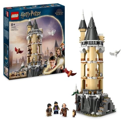 LEGO Harry Potter La Volière du Château de Poudlard, Jouet Fantastique pour Enfants, Set de Jeu d’Animaux, 3 Personnages, Idée Cadeau du Monde des Sorciers pour Filles, Garçons et Fans Dès 8 Ans 76430