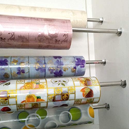 Douilles de Poteau de penderie en Acier Inoxydable, 2pcs Extrémité de Tige de penderie Robuste soutient Le Support de Tige de Bride avec vis, en Forme de U, Installation/Retrait Facile