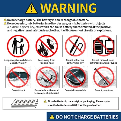 EEMB Piles Bouton CR2032 Lot de 100 Pile CR 2032 3V Bouton au Lithium 2032 Batterie DL2032, ECR2032, LM2032 240mAh Compatible pour Porte-clés, télécommande de Voiture, Moniteur de Glucose, Montres