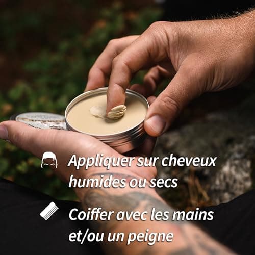 Matte Hair Pomade for Men – Medium Hold Water Based Mens Hair Styling Pomade Contains Volumising Kaolin Clay + Bentonite Clay – Non Greasy Texturising Matt Pomade for Effective Frizz Control 100ml