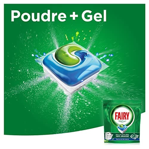 Fairy Original Tablettes Lave-vaisselle All In One, Regular, 116 Capsules, Efficaces Même Sur La Graisse Incrustée