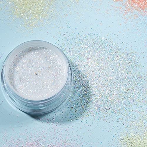 Secoueurs à paillettes pastel par Moon Glitter (Paillette Lune) – 100% de paillettes cosmétique pour le visage, le corps, les ongles, les cheveux et les lèvres - 3g - Assortiment de 6 couleurs