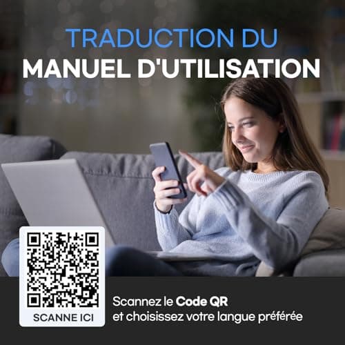 HubiCare Hem-5 Premium Eye Massager avec chaleur et vibration pour les yeux secs et détendre la fatigue oculaire, les cernes et améliorer le sommeil (blanc)