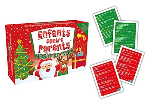 Jeu Jeu de Noël Jeu Éducatif Jeu de Plateau Quiz pour Enfants pour la Famille Jeu de Société Enfants Contre Parents Magie de Noël dès 6 Ans
