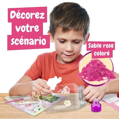 Science4you Terrarium de Licorne - Écosystème avec Licorne Jouet pour Enfant, Terrarium pour Enfants + 21 Autocollants de Licornes, Jeux de Licorne, Cadeau Licorne pour Fille et Garçon 6+ Ans
