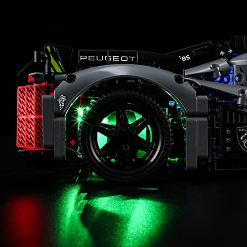 BRIKSMAX Kit d’éclairage à LED pour Lego Technic Peugeot 9X8 24H Le Mans Hybrid Hypercar - Compatible with Lego 42156 Blocs de Construction Modèle- Pas inclure l’Ensemble Lego