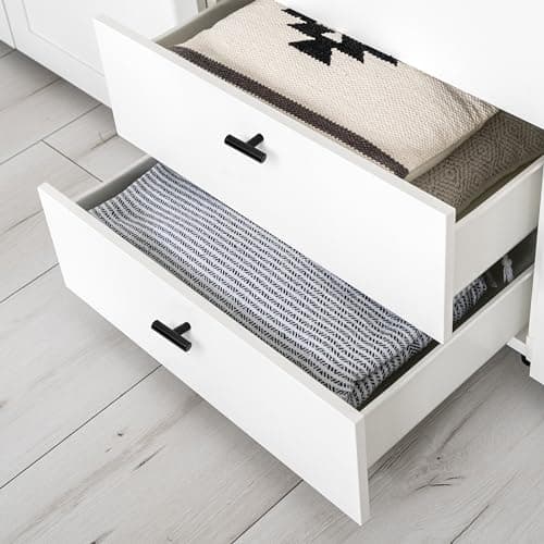 BELLE VOUS (Lot de 20 Poignée Meuble de Cuisine - Bouton De Meuble en T de 50 mm en Acier Inoxydable Noir - Bouton de Porte, Tiroirs, Armoires, Meubles, Chambre à Coucher, Penderies & Meubles