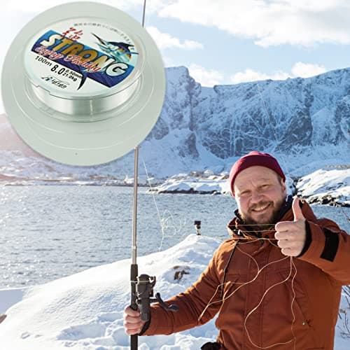 0.5mm/100m Fil de Pêche Monofilament en Nylon Transparent,Fil de Peche Monofil,Ligne de Pêche en Nylon Solide,pour Truite,Carpe,Poisson,Sandre Ou des Décorations Suspendues