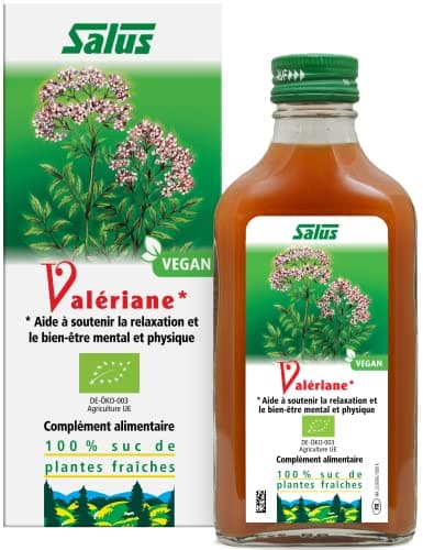 Salus – Valériane BIO – Complément Alimentaire à Base de Sucs de Plantes Fraîches – Contribue à Augmenter la Qualité du Sommeil et à un bon équilibre nerveux – Végan 200 ml