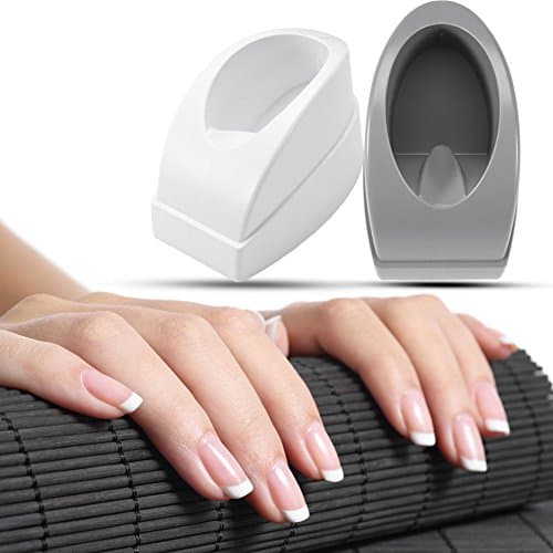 Dip Nail Container, Smile Line Maker, French Manucure Moulding, French Tip Dip Nail Powder Tray, Nail Art Diy Accessoire(gris)