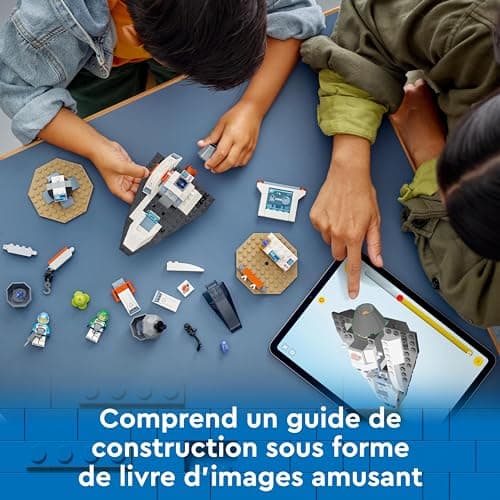 Lego City Le Vaisseau et la Découverte de l’Astéroïde, Jouet de Véhicule, Cadeau pour Garçons et Filles Dès 4 Ans, 2 Minifigurines d'Astronautes et Figurine d'Extraterrestre 60429
