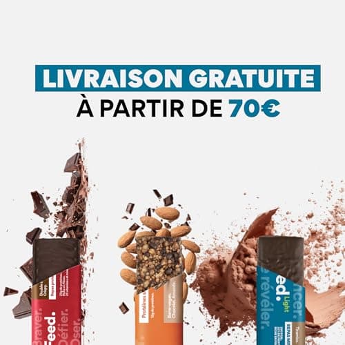 Barres-repas minceur Feed. Spéculos | 250kcal, faibles en sucre | Konjac, protéines, fibres & 25 vitamines et minéraux | Made in France, vegan & sans gluten | 6x70g