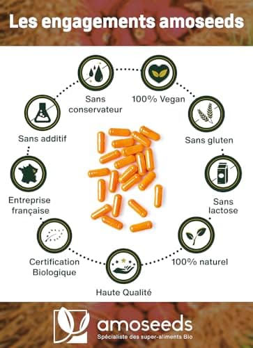 Urucum BIO | Soleil, Bronzage | Haute Concentration, 1% bixine | 100% Naturel et Vegan | 90 gélules | Fabriqué en France | Qualité Supérieure