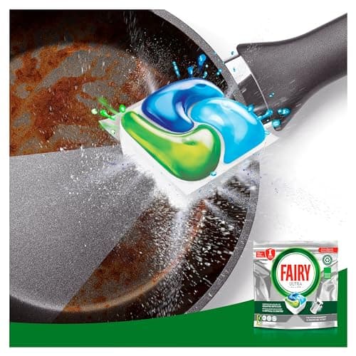 Fairy Original Tablettes Lave-vaisselle All In One, Citron, 132 (6x22) Capsules, Efficaces Même Sur La Graisse Incrustée