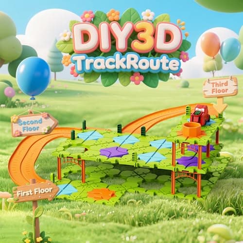 fygurso Jeux de société DIY STEM pour Enfants, Jouets Road Builder et Labyrinthe,Casse-tête Montessori pour 4-12 Ans, Stimulent l'intelligence, Cadeaux préscolaire