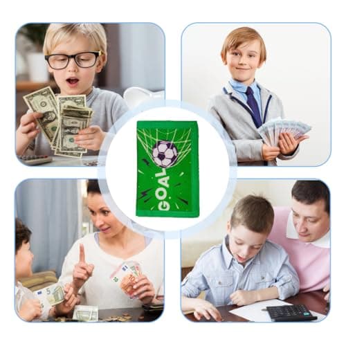 XPEX 1 Pièces Porte Monnaie Enfant Avec Chaîne, 12*8*1Cm Portefeuille Enfant Rfid, Orte Monnaie Pour Enfants Pour Garçons Et Filles, Portefeuille De Dessin Animé Avec Fermeture Éclair (bloc,C) (B)