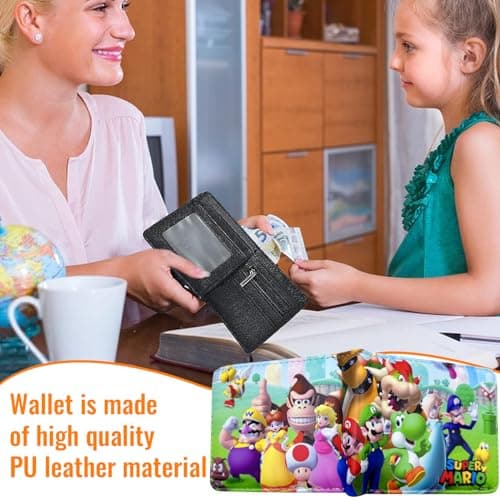 Benaton Portefeuille Enfant, Portefeuille Anime Cartoon PU Cuir, Porte-Monnaie Adolescents Anime Cartoon, Portefeuille Enfant Cartoon, Peut Contenir Une Petite Monnaie, Une Carte d'Identité