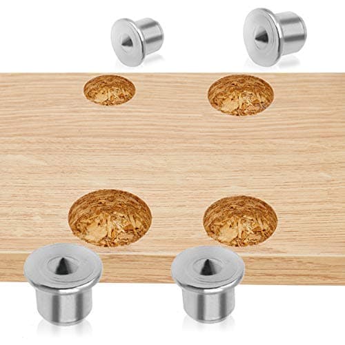 ASFINS Pointe de Centrage Bois, 36 Pièces Pointe de Centrage Cheville Marqueurs à Cheville, pour Chevillage Goujon de Guidage Charpenterie Menuiserie (6mm, 8mm, 10mm, 12mm)